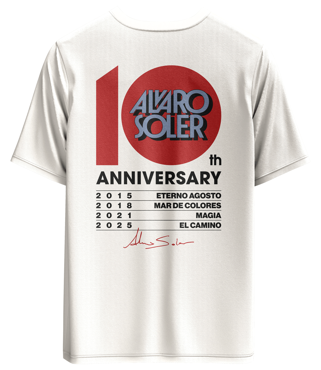 Alvaro Soler T-Shirt 10th Anniversary weiß
