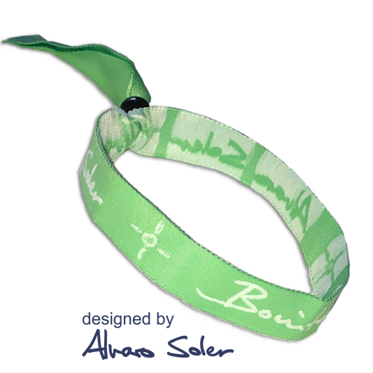 Alvaro Soler Armband Stoff Grün