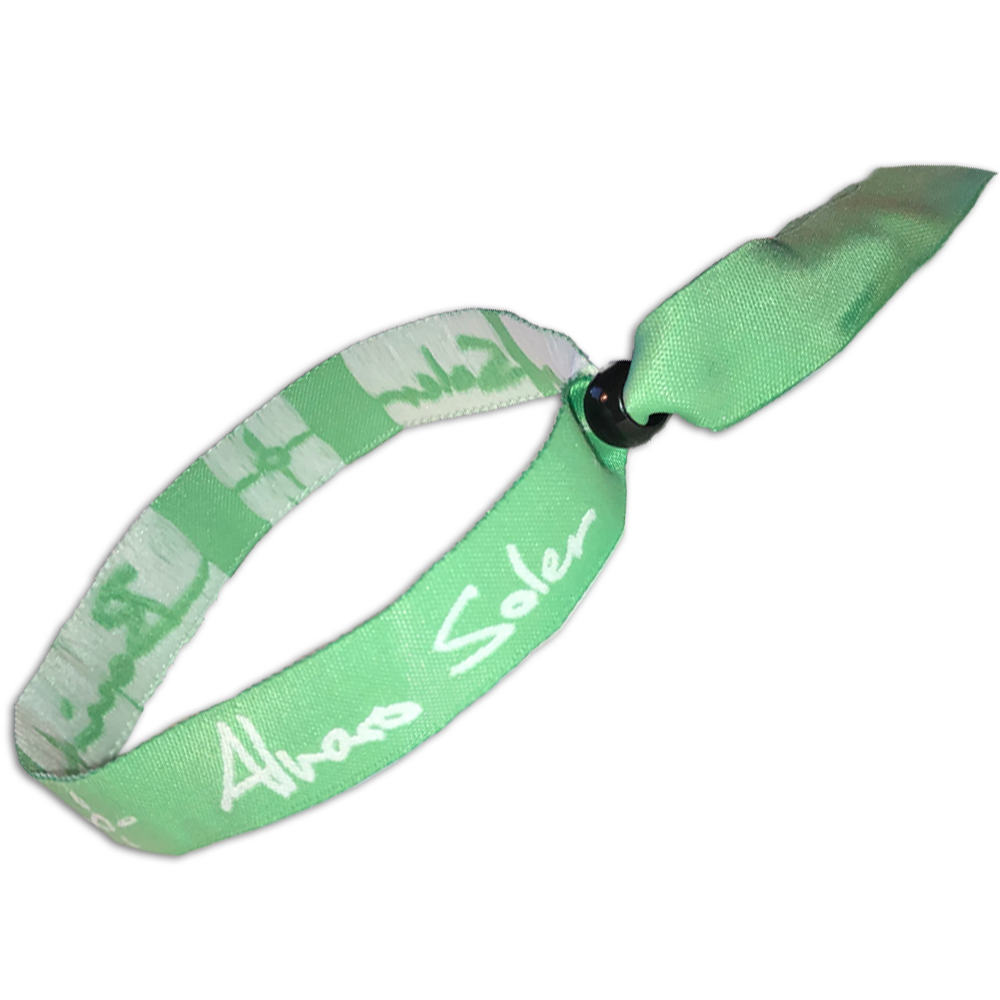Alvaro Soler Armband Stoff Grün