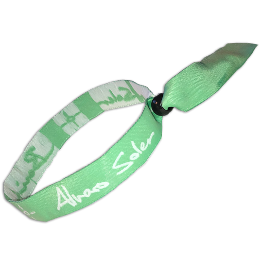 Alvaro Soler Armband Stoff Grün