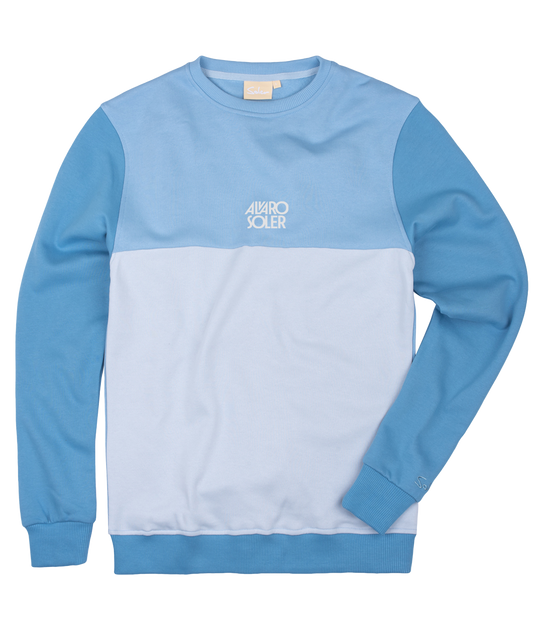 Sudadera Soler de cuello redondo azul