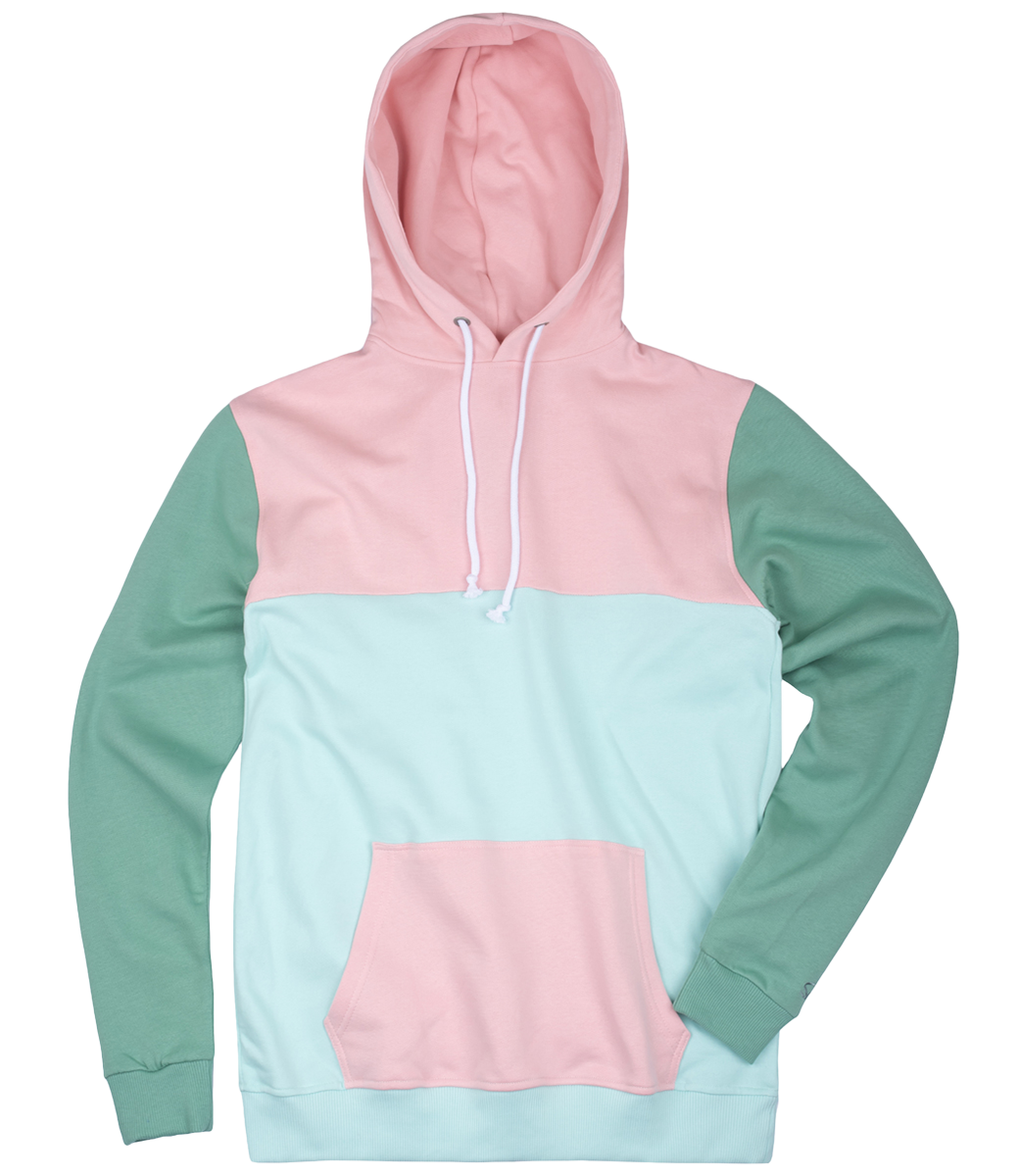 Soler Hoodie Bright Green/Pink