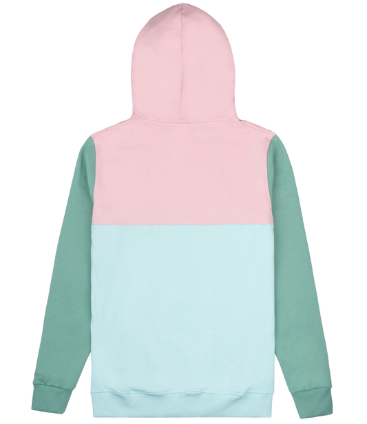 Sudadera Soler verde brillante / rosa