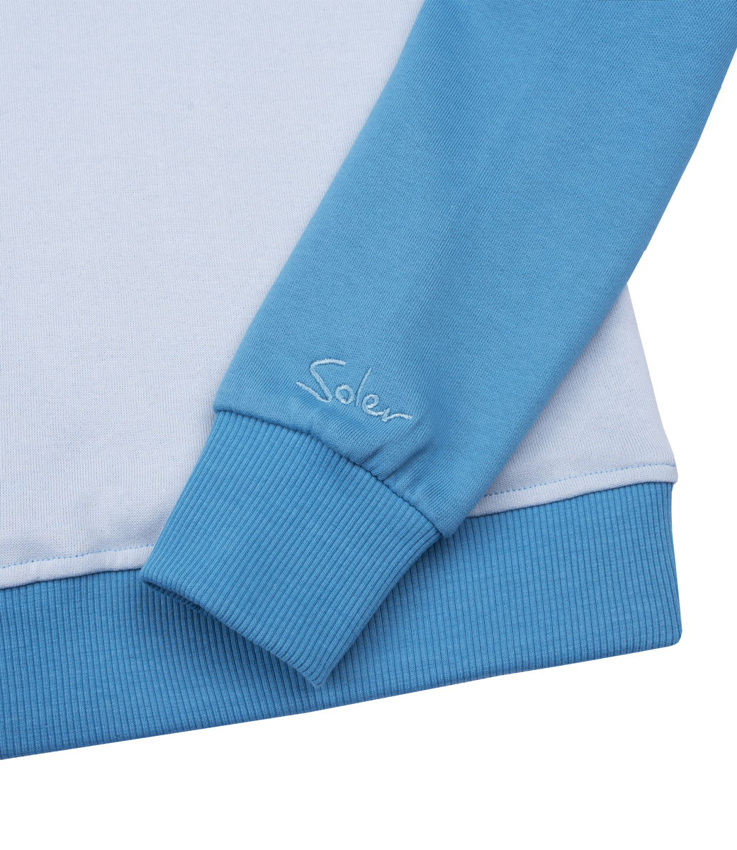 Sudadera Soler de cuello redondo azul