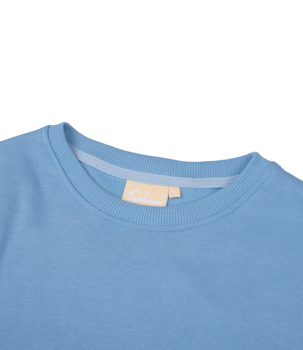 Sudadera Soler de cuello redondo azul